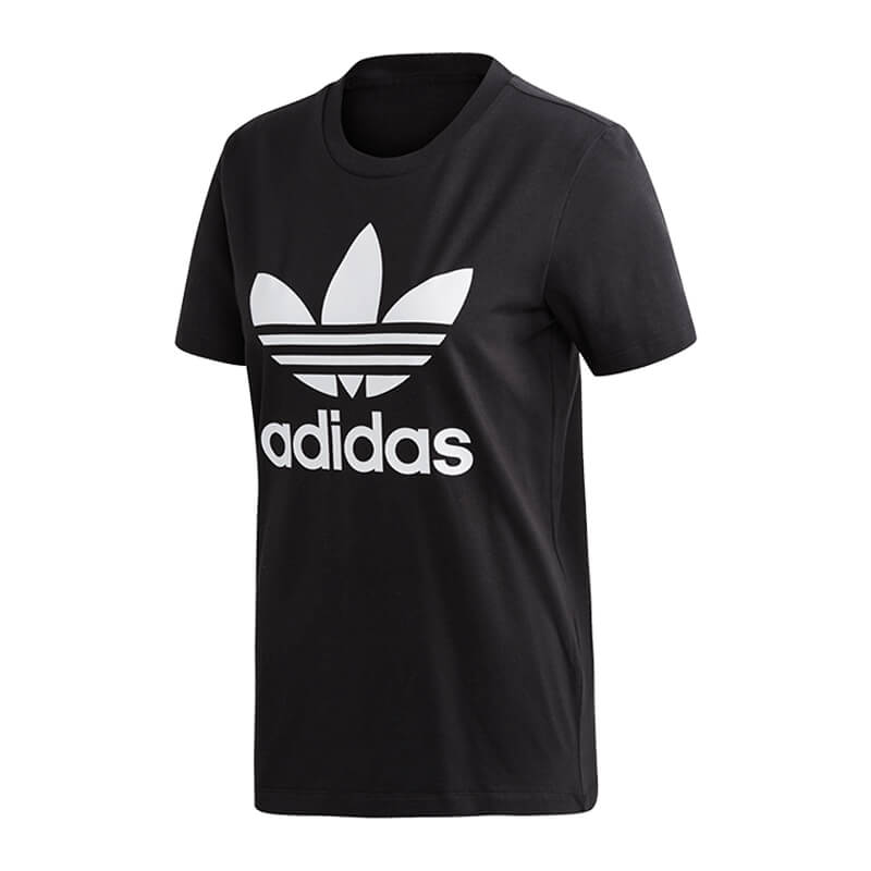 Adidas Originals Trefoil Tee T-Shirt Womens Black | eBay